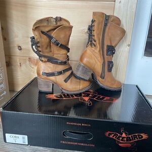 Freebird Women's Brown Lace Up Boots